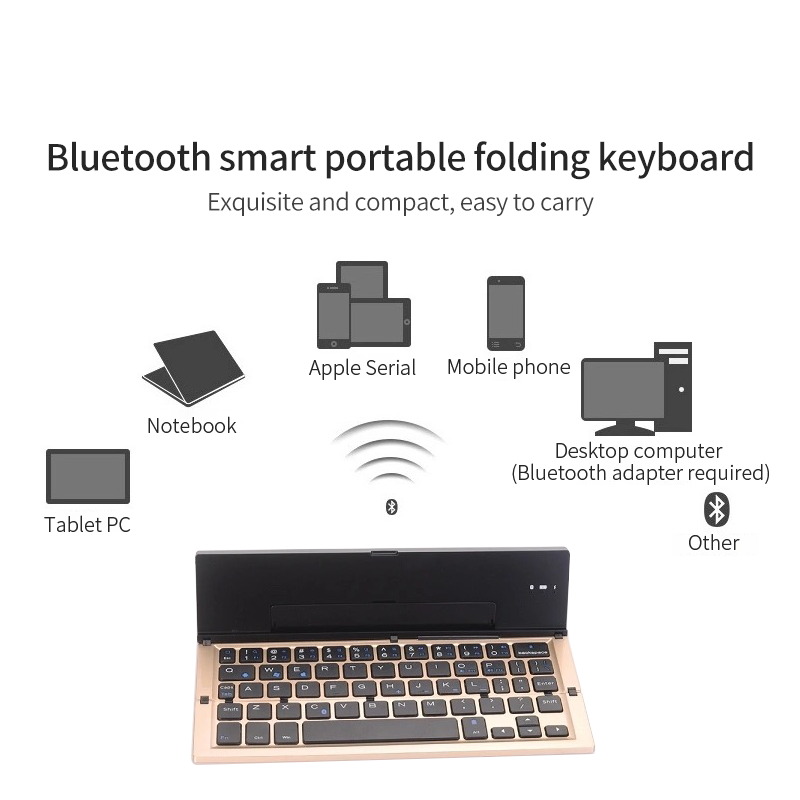 Opvouwbaar Bluetooth-toetsenbord